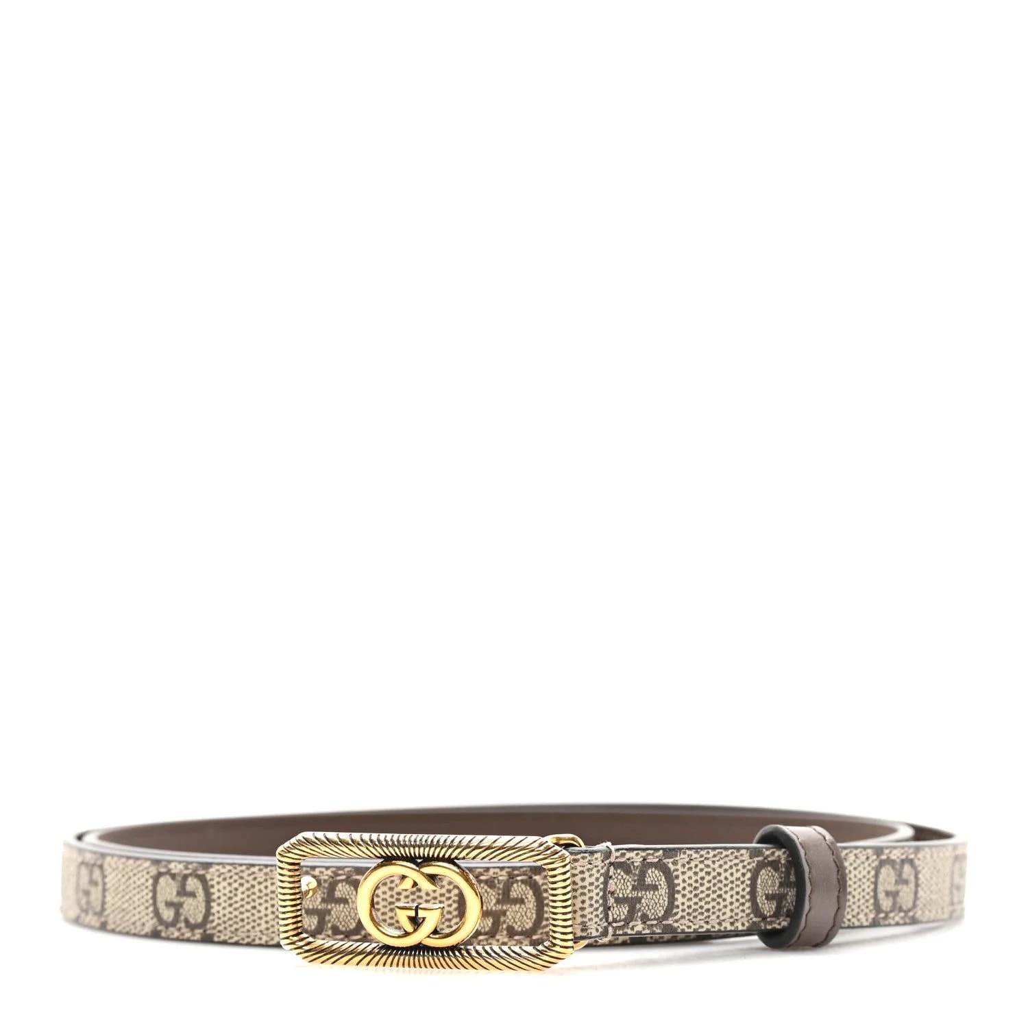 Gucci — Plutone Interlocking G 15mm Belt 100 40 New Acero — Accessory — resale