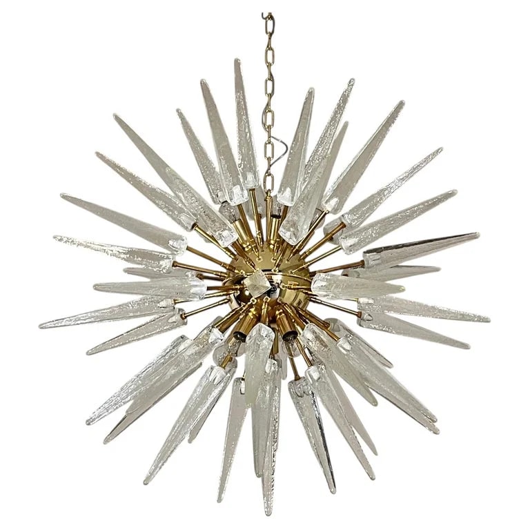 Murano — Exceptional Murano Transparent Sputnik - 51 Clear Glasses — lighting — resale