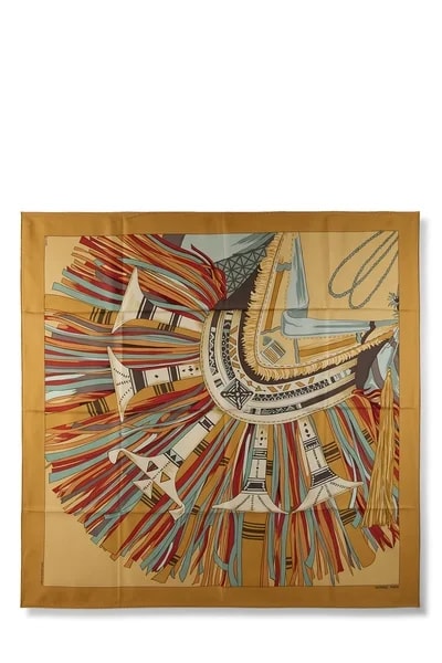 Hermès — & 'Cuirs du Desert' Scarf 90 — Accessory — resale