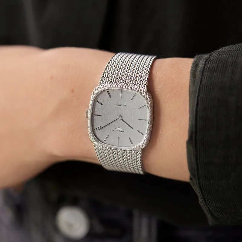 1970s Longines Automatic Ref. 9598 in 18k White Gold 2