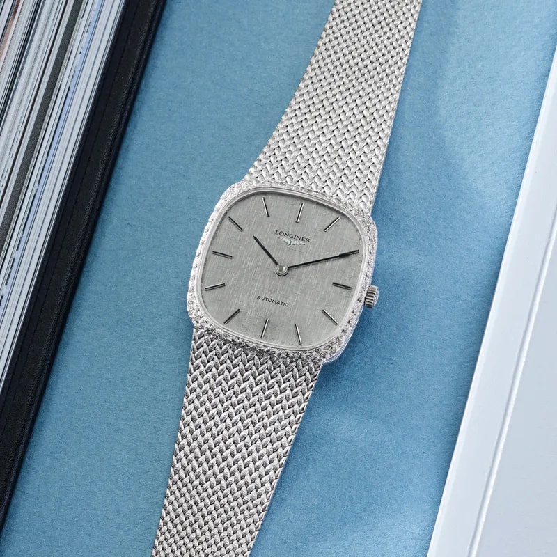 1970s Longines Automatic Ref. 9598 in 18k White Gold 3