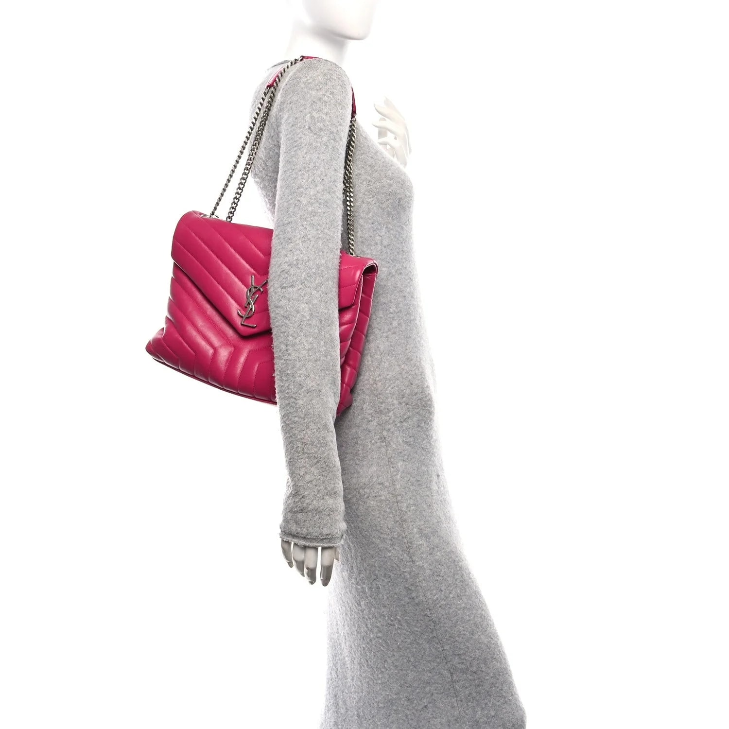 Y Medium Loulou Chain Satchel Freesia 2