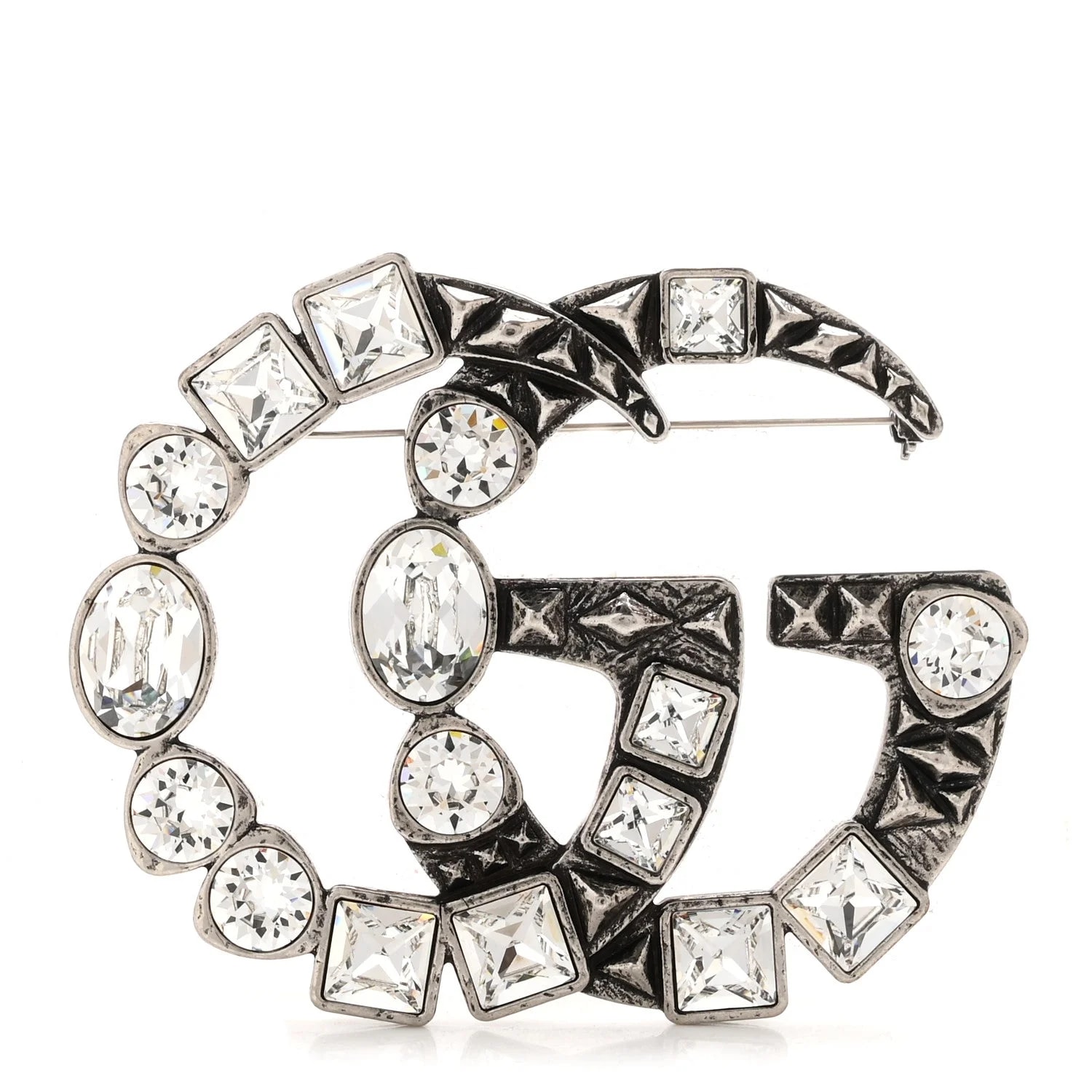 Gucci — Metal Double G Brooch — Accessory — resale
