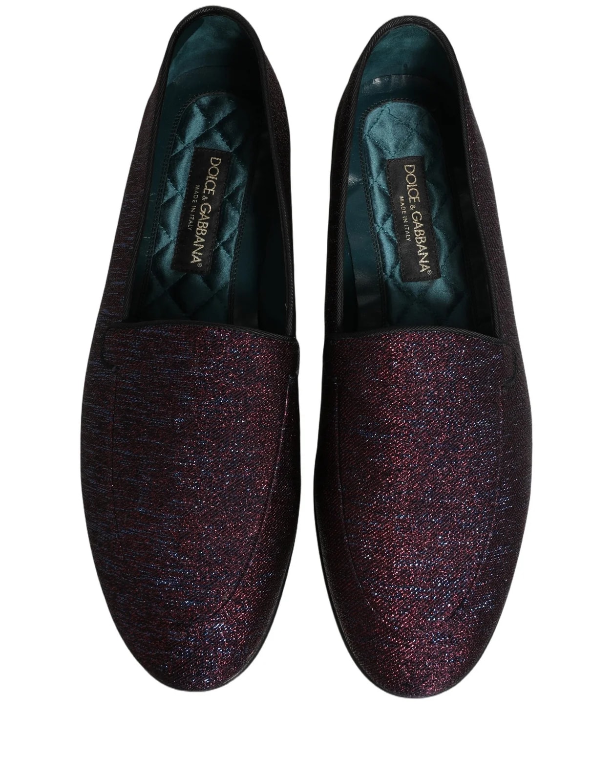 Dolce & Gabbana Glitter Lurex Logo Dress Loafers Shoes 3