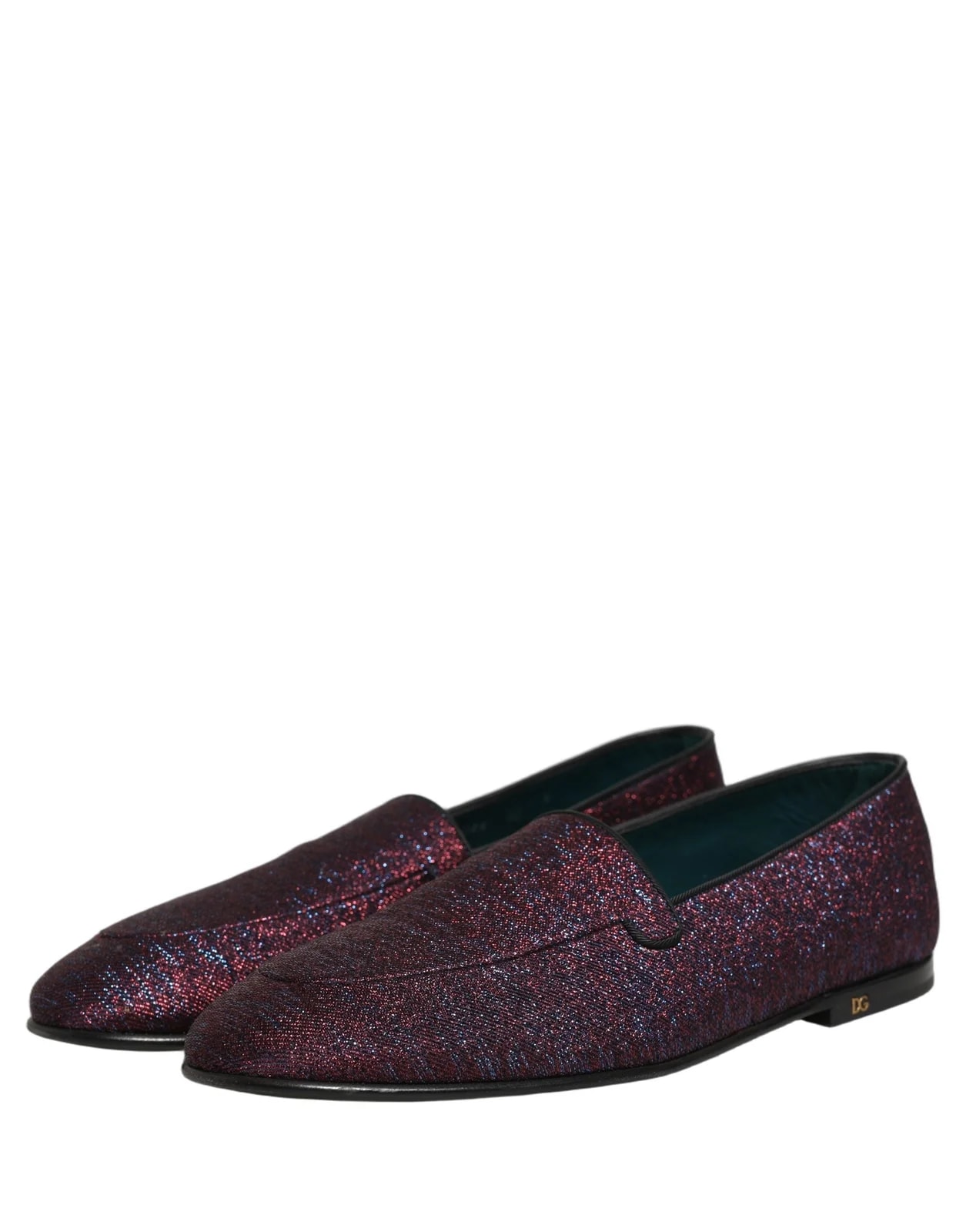 Dolce & Gabbana Glitter Lurex Logo Dress Loafers Shoes 4