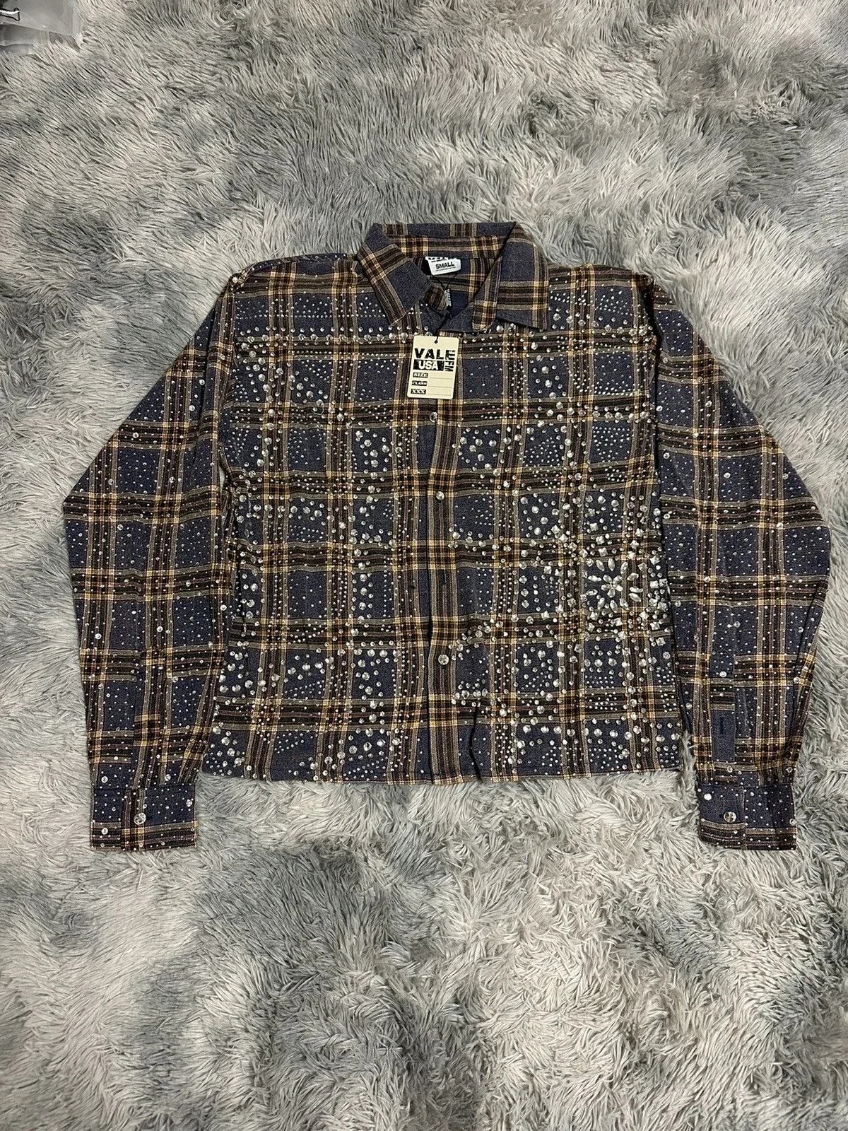Vale MoonLight Rhinestone Flannel — streetwear — resale