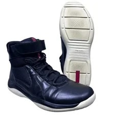 Prada — Prada Punta Ala High Top 4T2964 10 US Strap Boots — Sneaker — resale