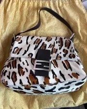 Fendi — Fendi Mamma Bucket Leopard Print Pony Hair — Handbag — resale