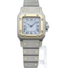 Cartier Santos Galbe SM Two-tone Automatic W20057C4 Stainless Steel Wo... 2