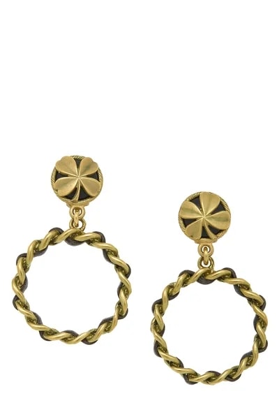 Chanel — 'CC' Clover Dangle — Jewelry — resale