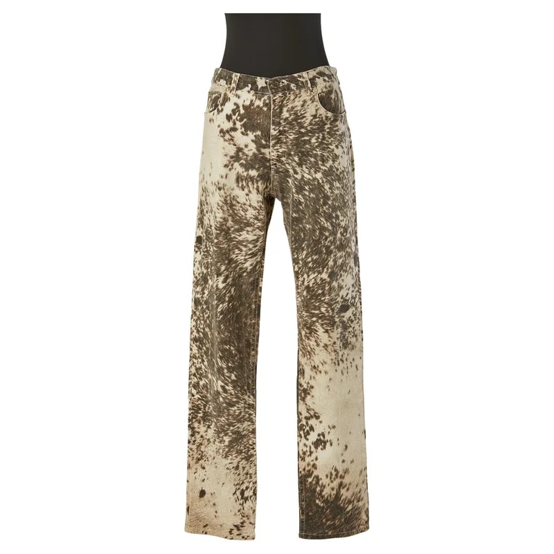 Roberto Cavalli — Roberto Cavalli Printed Cotton Trouser — Designer Shoe — resale