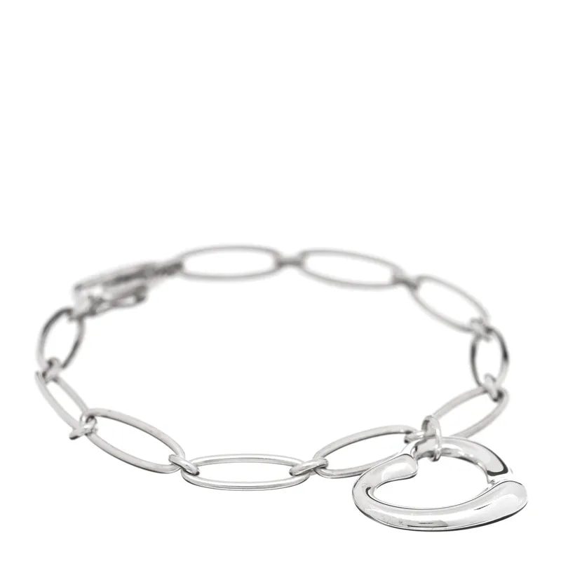 Tiffany & Co. — Elsa Peretti Open Heart Oval Link Charm — Jewelry — resale