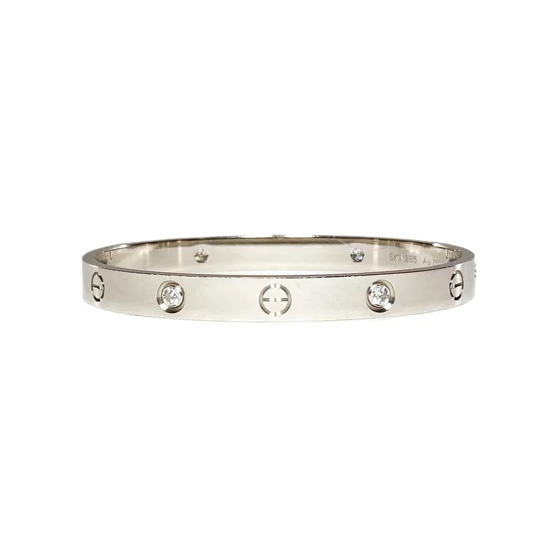 Cartier — Cartier 18k White Gold Love Bracelet 4 17 — Jewelry — resale