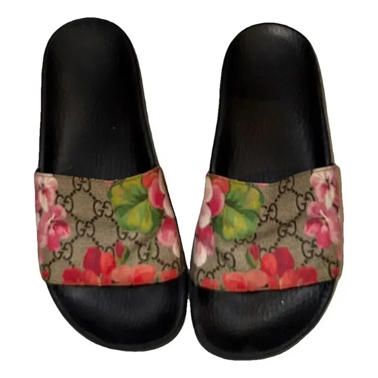 Gucci — Double G Cloth Mules — Designer Shoe — resale