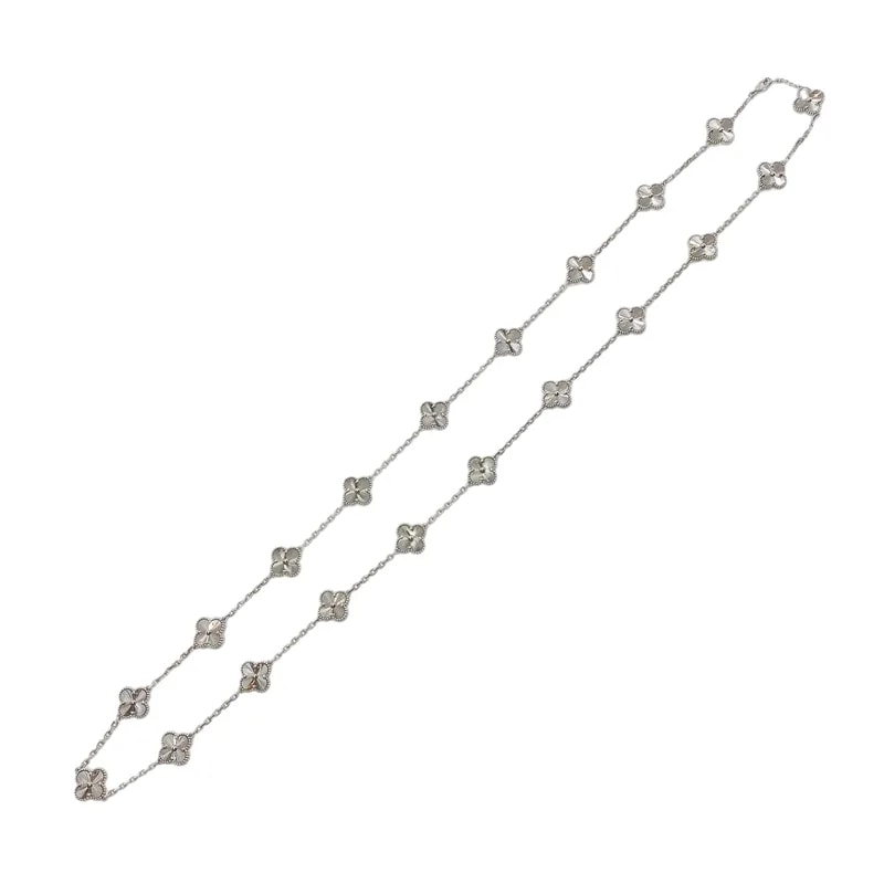 Van Cleef & Arpels — Van Cleef & Arpels 18k White Gold 20 Motif Alhambra Long — Jewelry — resale