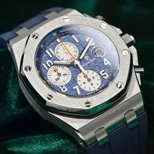 Audemars Piguet — Audemars Piguet Royal Oak Offshore Chronograph Navy Blue Dial Steel 26470ST — Watch — resale