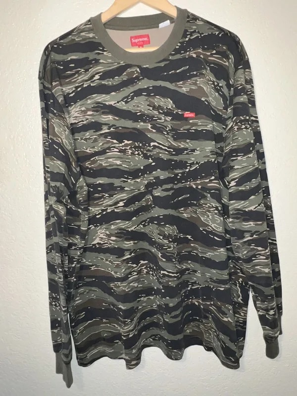 Supreme — Supreme Box Long-Sleeve Tee 'Tigerstripe Camo' — streetwear — resale