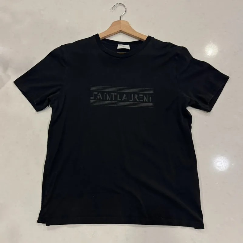 Saint Laurent — Saint Laurent Paris Logo T Shirt S — streetwear — resale