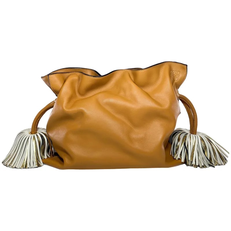 Loewe — Loewe Flamenco Tasselled Drawstring Tote — Handbag — resale