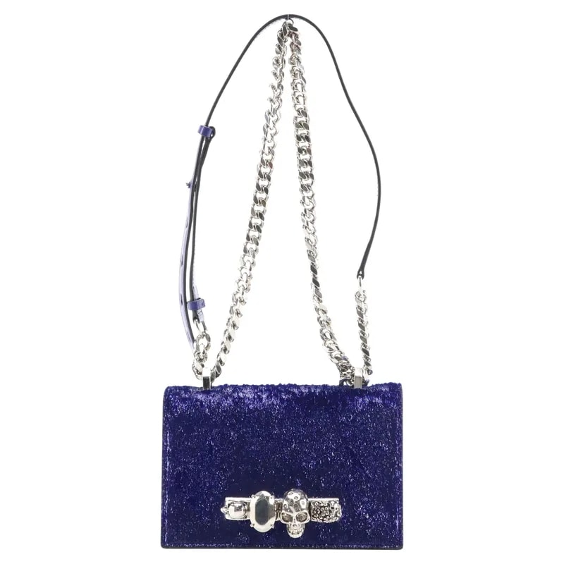 Alexander McQueen — Alexander McQueen 2019 Jeweled Tinsel Satchel Bag — Handbag — resale