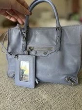Balenciaga — Balenciaga Mini le City Satchel in Periwinkle — Handbag — resale