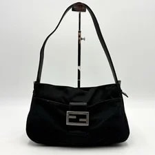 Fendi — Auth Fendi Cotton Mamma Baguette 2Y8715 — Handbag — resale