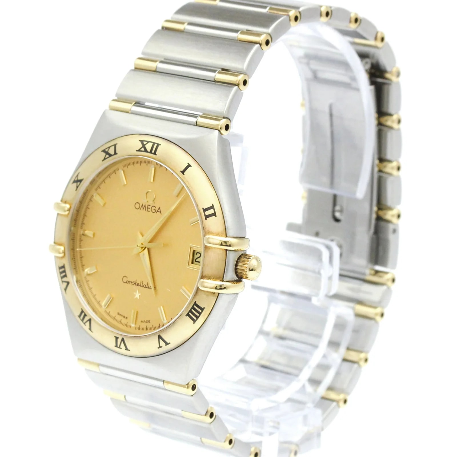 Omega — Omega Constellation Quartz Stainless Steel and Yellow Gold — Watch — resale