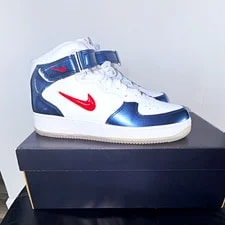 Nike — Nike Air Force 1 Mid Top Lace-Up Hook & Loop — Sneaker — resale