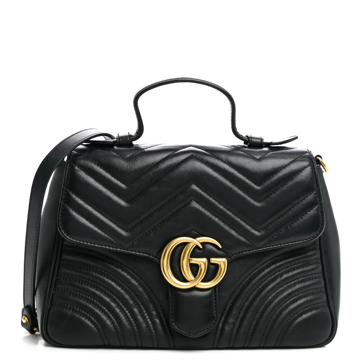Gucci — Gucci GG Marmont Matelasse Small Top Handle — Handbag — resale