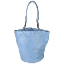 Bottega Veneta — Bottega Veneta Trimmed Cervo Small Bucket — Handbag — resale