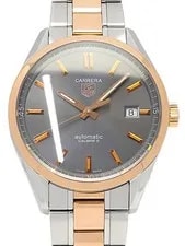 TAG Heuer — TAG Heuer Carrera WV215F.BD0735 38mm Gray Dial Stainless Steel Rose Gold #T255 — Watch — resale