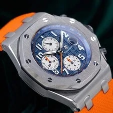 Audemars Piguet — Audemars Piguet Royal Oak Offshore Chronograph Navy Blue Dial SET 26470ST — Watch — resale