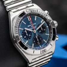 Breitling — 2025 Breitling Chronomat "Black Eyed Blue" Chronograph 42mm AB0134101C1A1 — Watch — resale