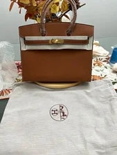 Hermès — Hermès Top Handle Turn Lock Inner Pockets Dust — Handbag — resale