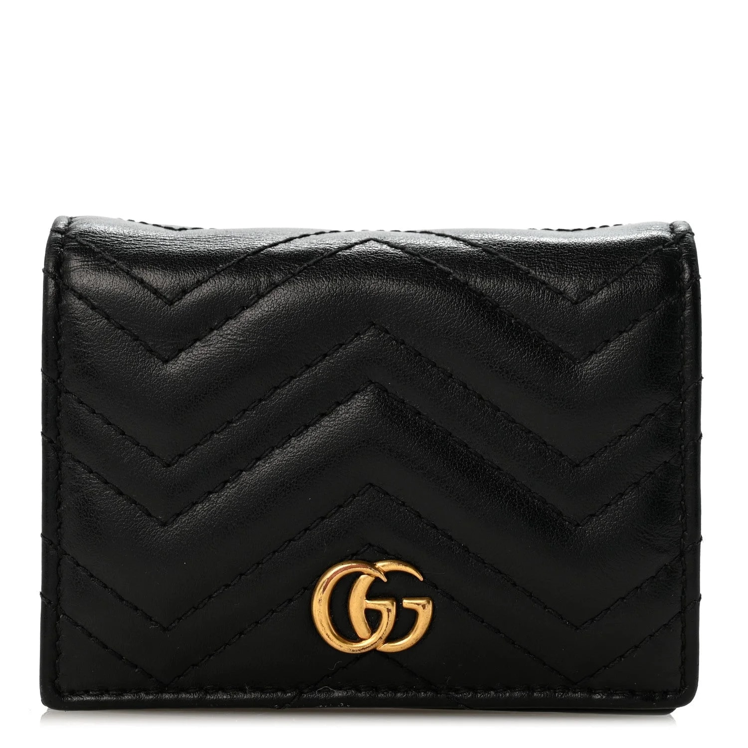 Gucci — Matelasse GG Marmont Card Case Wallet — Accessory — resale