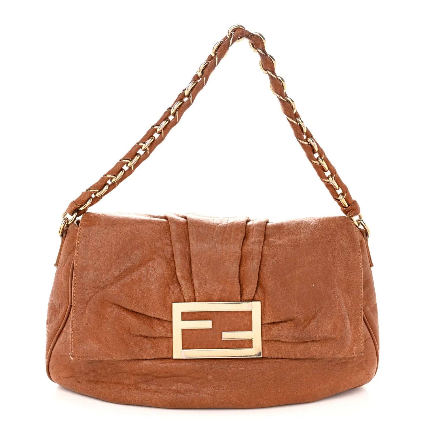 Fendi — Crinkled Mia Flap — Handbag — resale
