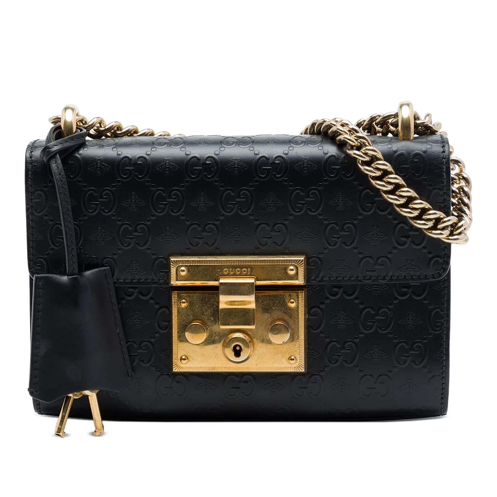 Gucci — Small Bee Padlock Crossbody — Handbag — resale