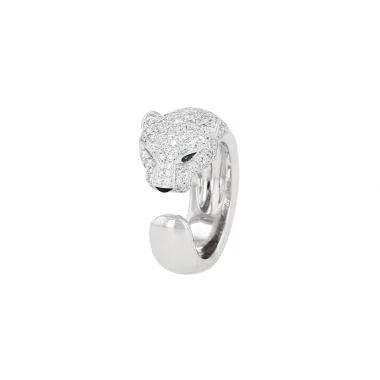 Cartier — Cartier Panthère , Medium Size, in White Gold, With Emeralds and Diamonds — Jewelry — resale