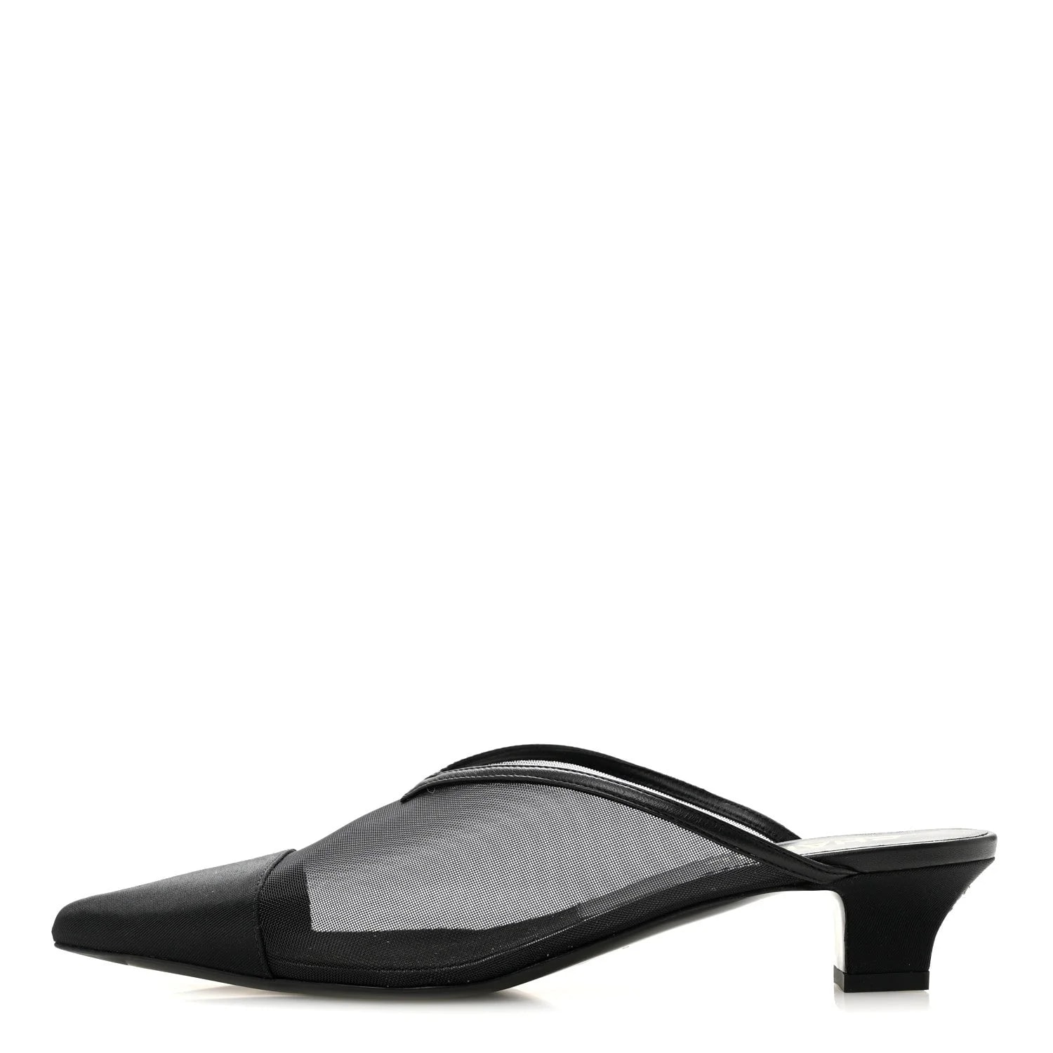 Chanel — Grosgrain Cap Toe CC Mules 39 — Designer Shoe — resale