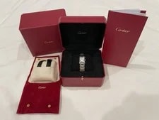 Cartier — Cartier Tank Must Steel 22MM Quartz WSTA0051 + Black Calf Leather Strap — Watch — resale