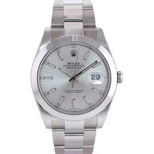 Rolex — 2025 CPO Papers Rolex DateJust 41 Steel 126300 Silver Dial Oyster 41mm — Watch — resale