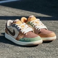 Jordan — Air Jordan 1 Low OG Retro Shoes Flax Fauna Voodoo New 🍂 — Sneaker — resale