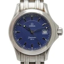 Omega — Omega Seamaster 120 Jacques Mayol 2587.80 Quartz Navy Dial Stainless Steel — Watch — resale