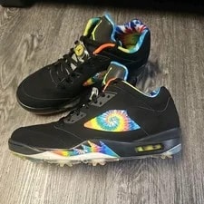 Jordan — Promo Sample Size 11.5 - Air Jordan 5 Golf Low Peace & Love — Sneaker — resale