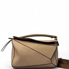 Loewe — Loewe Medium Puzzle Dark Deige Grained (mx072326a1r) — Handbag — resale