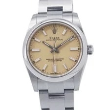 Rolex — Rolex Oyster Perpetual 124200 Stainless Steel 34mm Beige Dial Automatic #TZW152 — Watch — resale