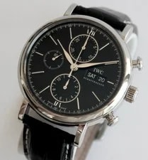 IWC — IWC IW391029 Portofino Automatic Chronograph, 42mm, Black Dial — Watch — resale