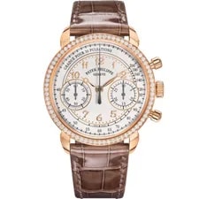 Patek Philippe — Patek Philippe Chronograph 18k Rose Gold Diamond Bezel Silver Dial 7150/250R-001 — Watch — resale