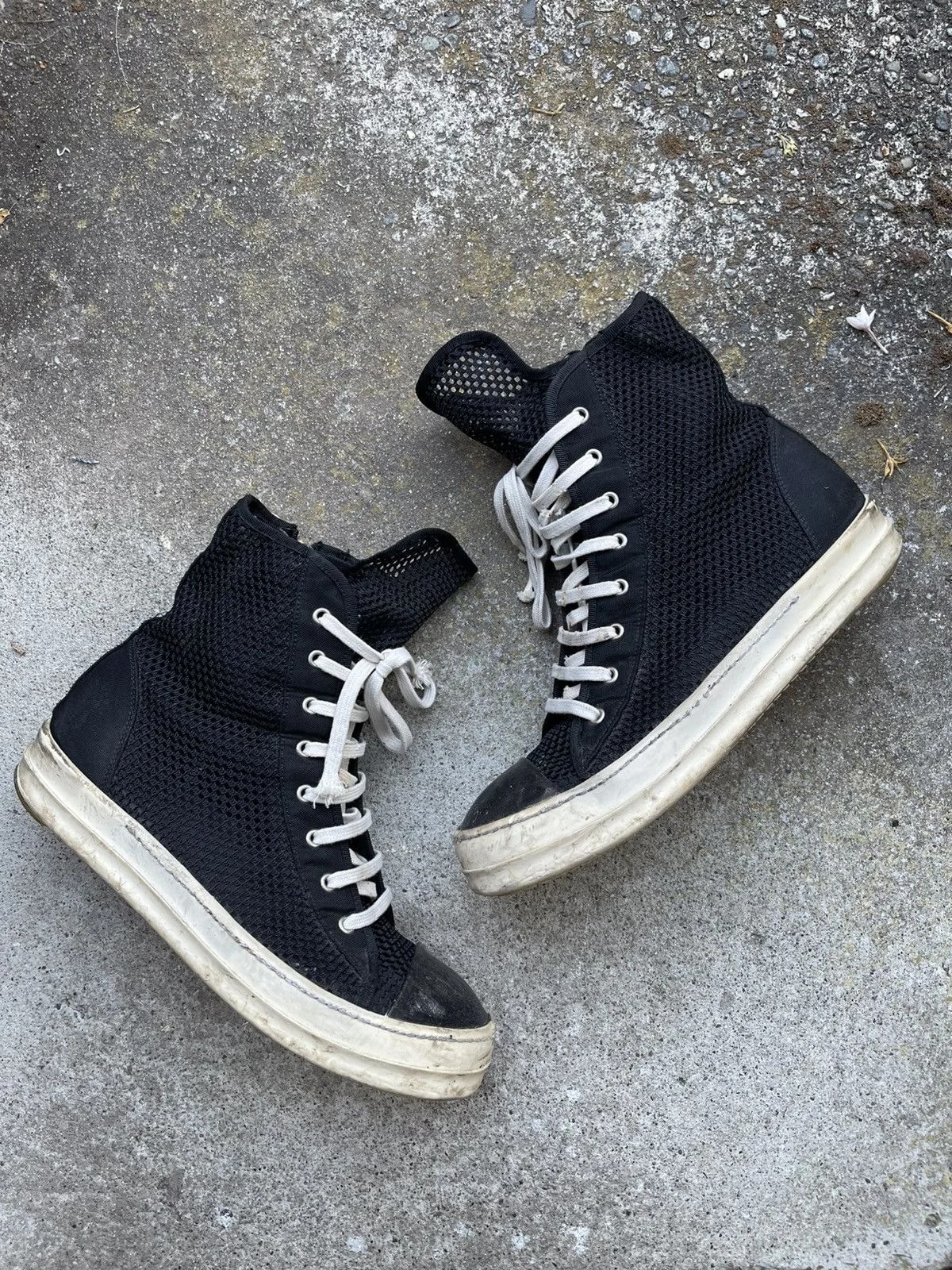 Rick Owens DRKSHDW — Rick Owens Drkshdw Ramones Painted Toecap — Sneaker — resale