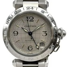 Cartier — Cartier Pasha C Meridien GMT W31029M7 Silver Stainless Steel From J — Watch — resale